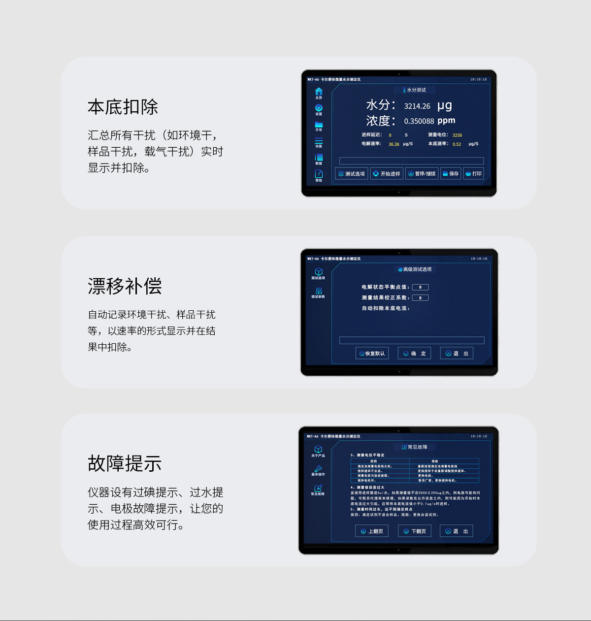 WKT-A6型卡尔费休微量水分测定仪（库伦法）